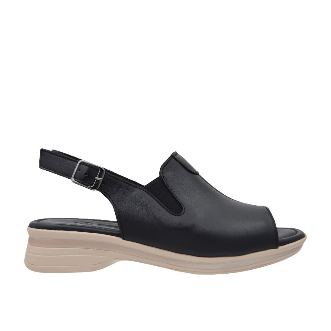 KategorisizOrtopedia Comfort Hakiki Deri Kadın Sandalet 2199 SİYAH