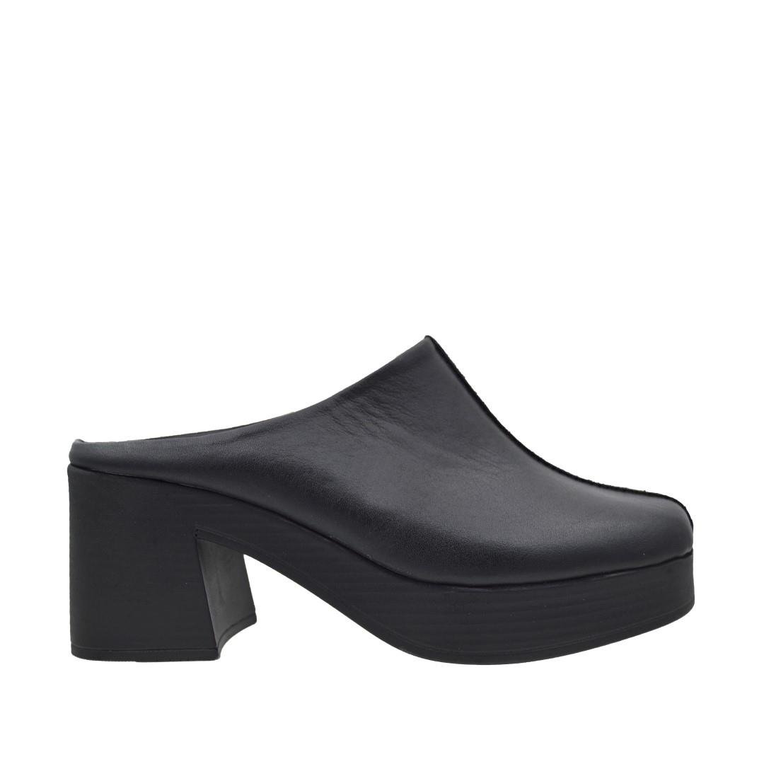 KategorisizOrtopedia Dolgu Topuk Sabo Hakiki Deri Kadın Terlik 2201 SİYAH