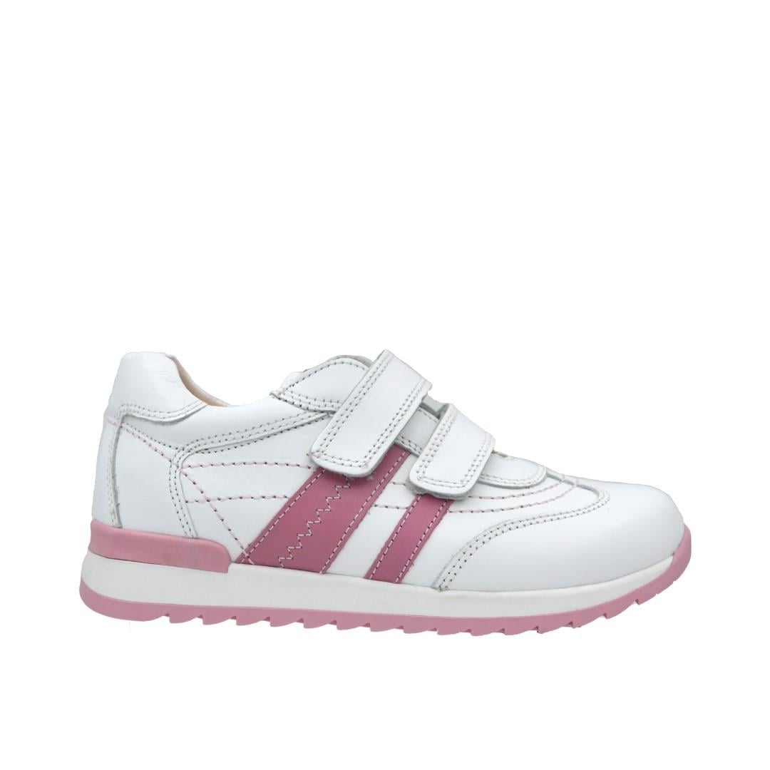 KategorisizOrtopedia Genç Deri Ortopedik Ayakkabı 1058 - BEYAZ - PEMBE