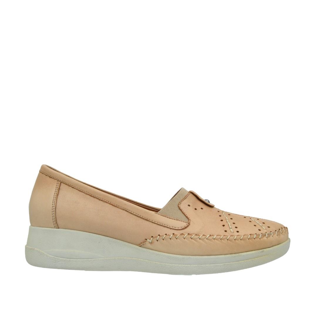 KategorisizOrtopedia Kadın Deri Ayakkabı 1601 - BEJ DERİ