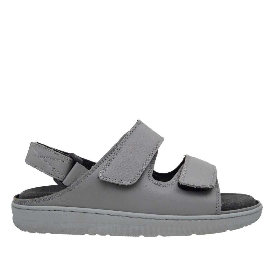 KategorisizOrtopedia Ortopedik Comfort Erkek Sandalet Hakiki Deri 2192 GRİ