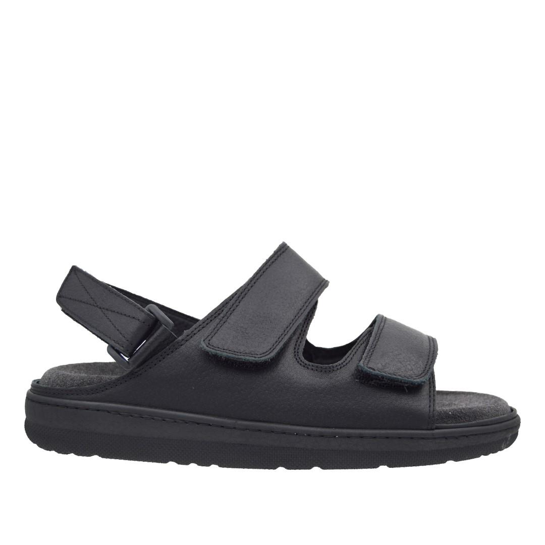 KategorisizOrtopedia Ortopedik Comfort Erkek Sandalet Hakiki Deri 2192 SİYAH