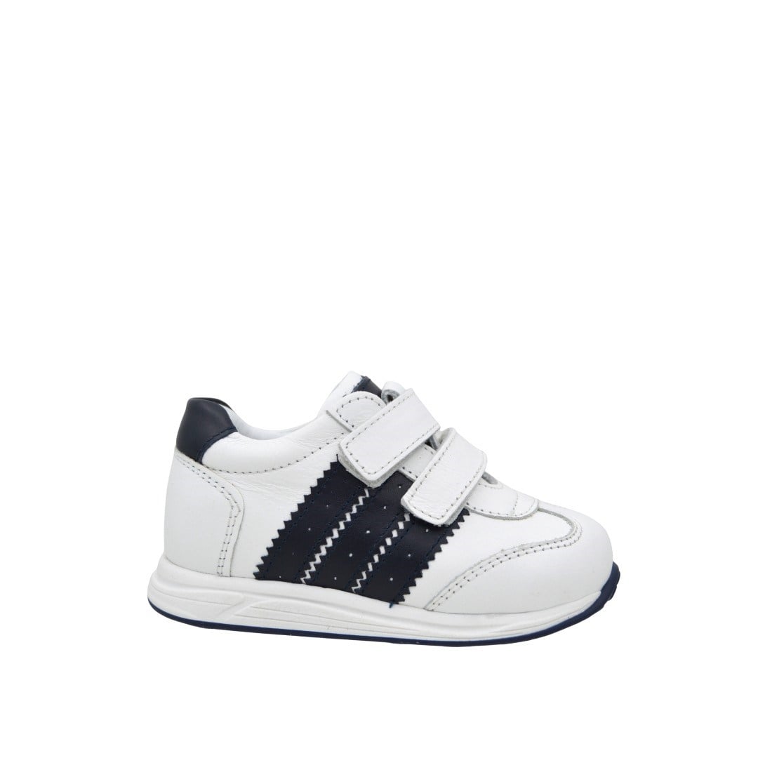 KategorisizOrtopedik Deri Bebek Spor Ayakkabı Kavis Destekli 2295 (21-30) BEYAZ - LACİVERT