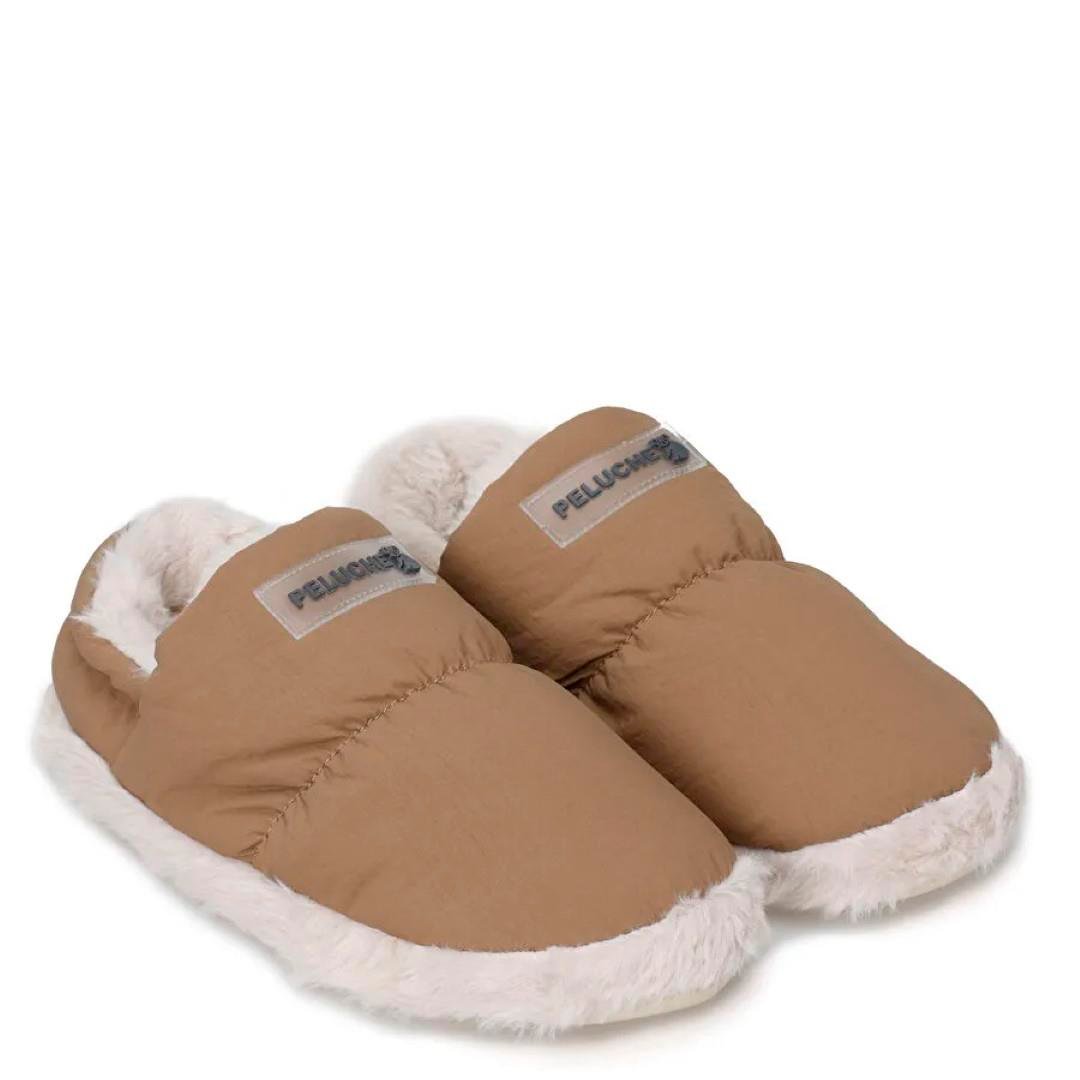 KategorisizPeluche Parachute Unisex Ev Terliği KAHVERENGİ