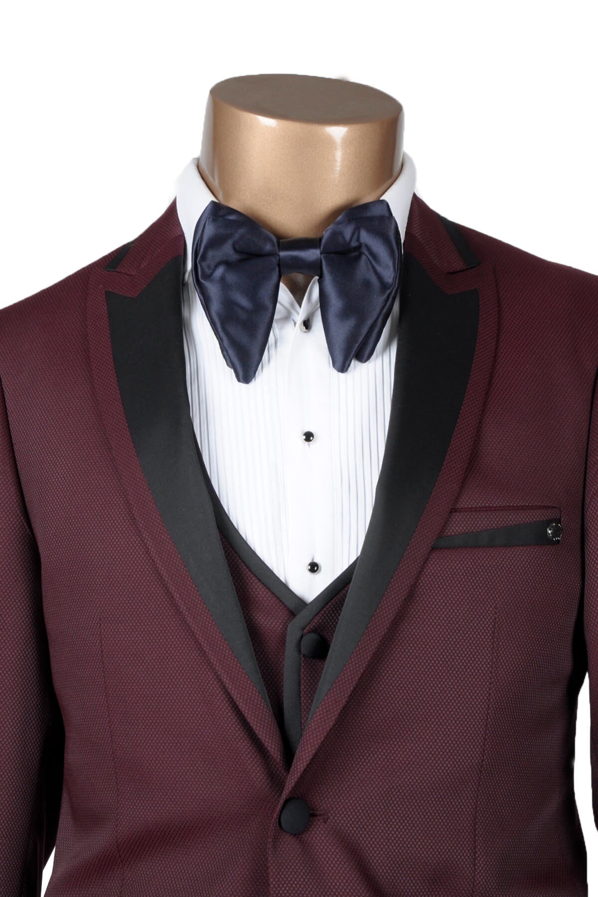 Maserto Mavi Düz Papyon