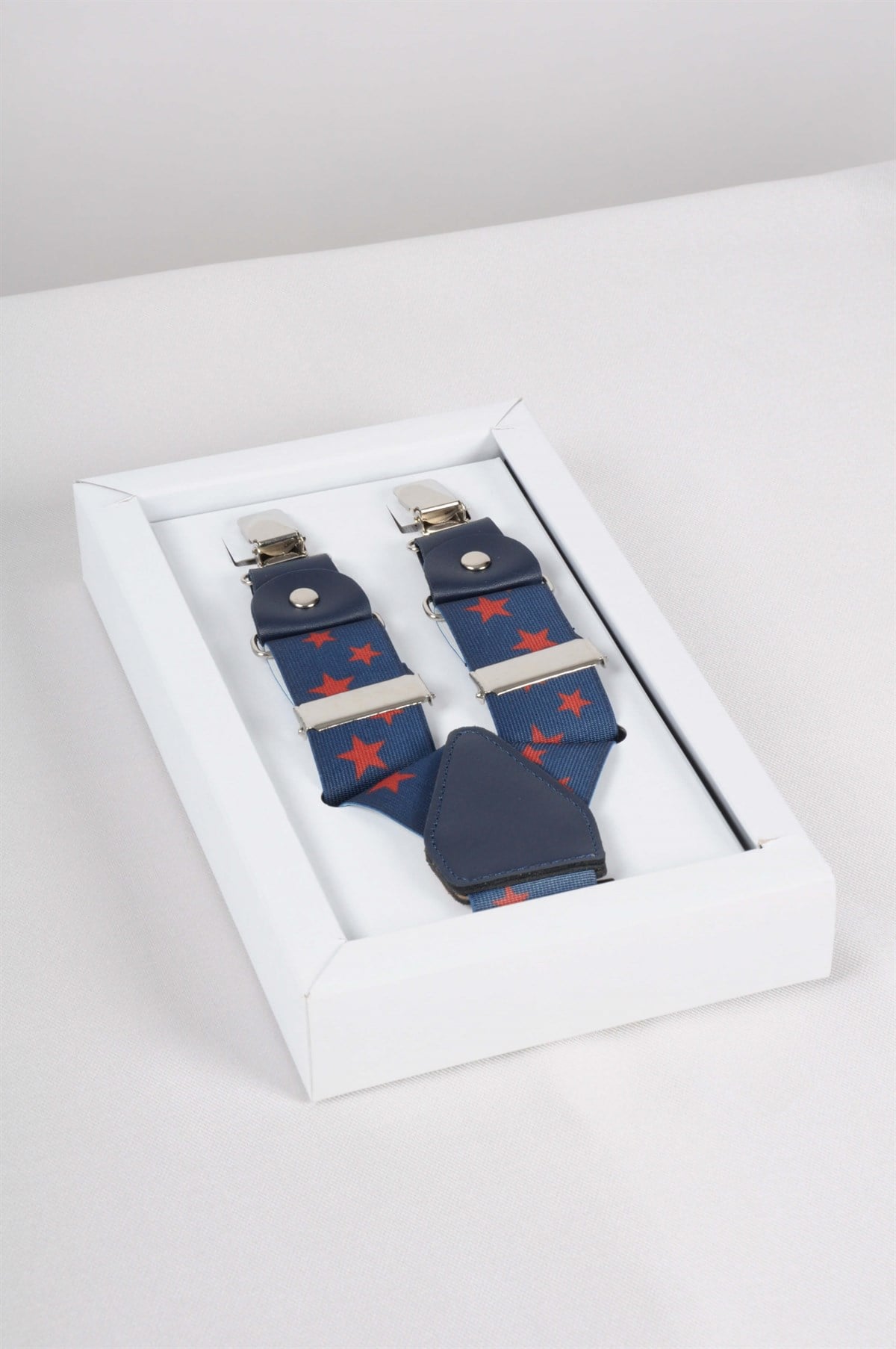 Maserto Mavi Pantolon Askısı Yıldız Desenli