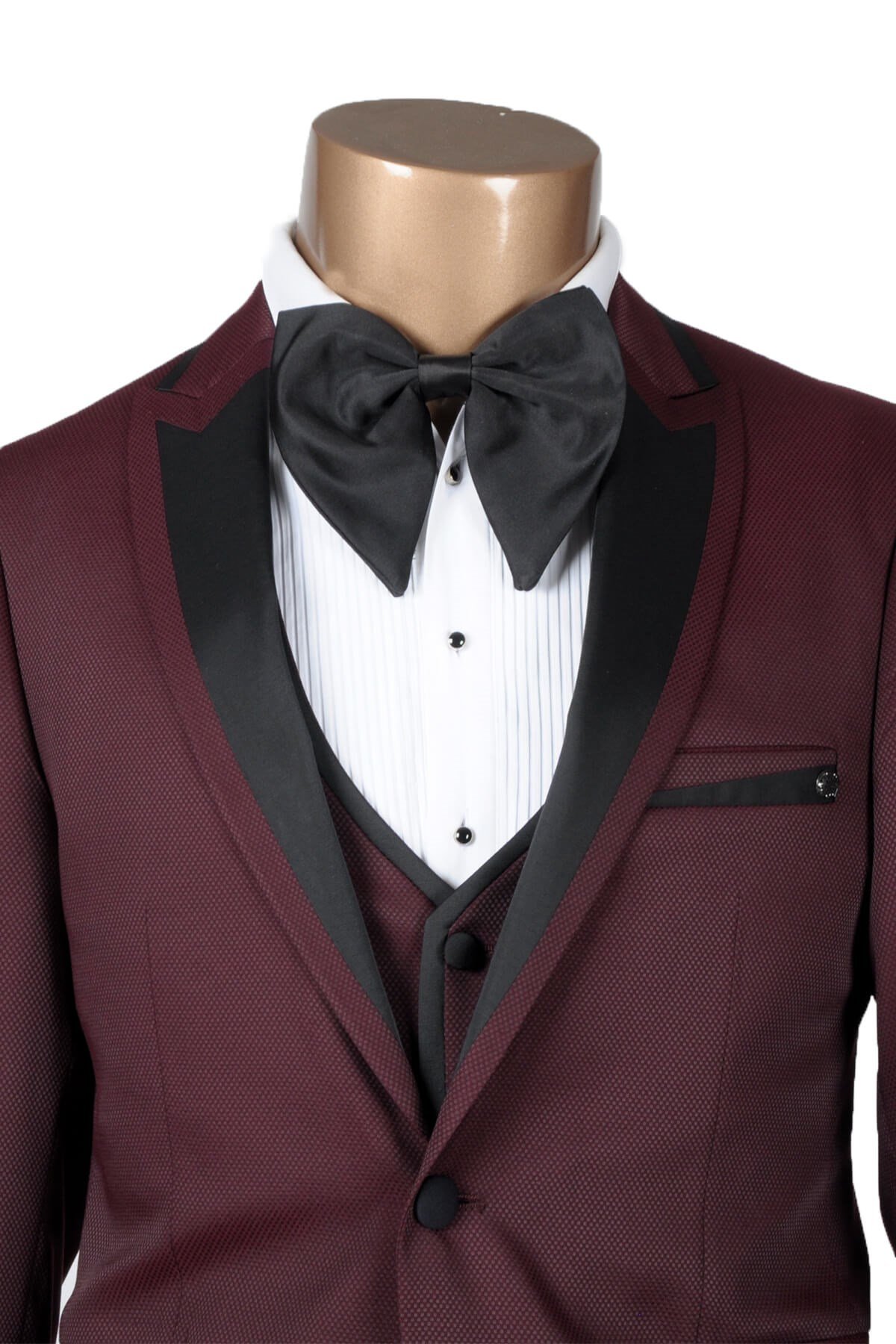 Maserto Siyah Düz Papyon