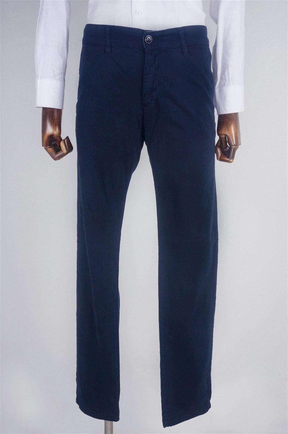 Maserto Slim Fit Lacivert Pantolon Düz Desenli