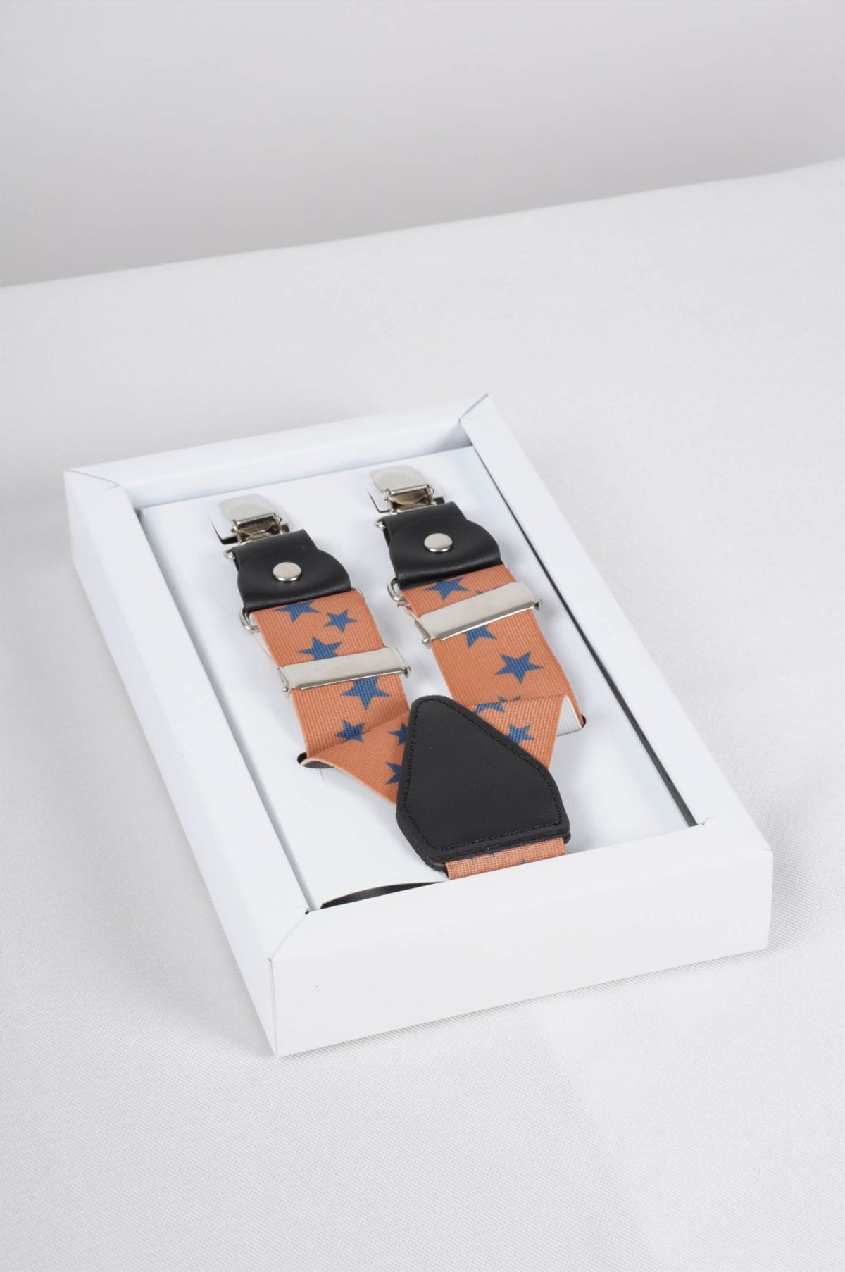 Maserto Turuncu Pantolon Askısı Yıldız Desenli