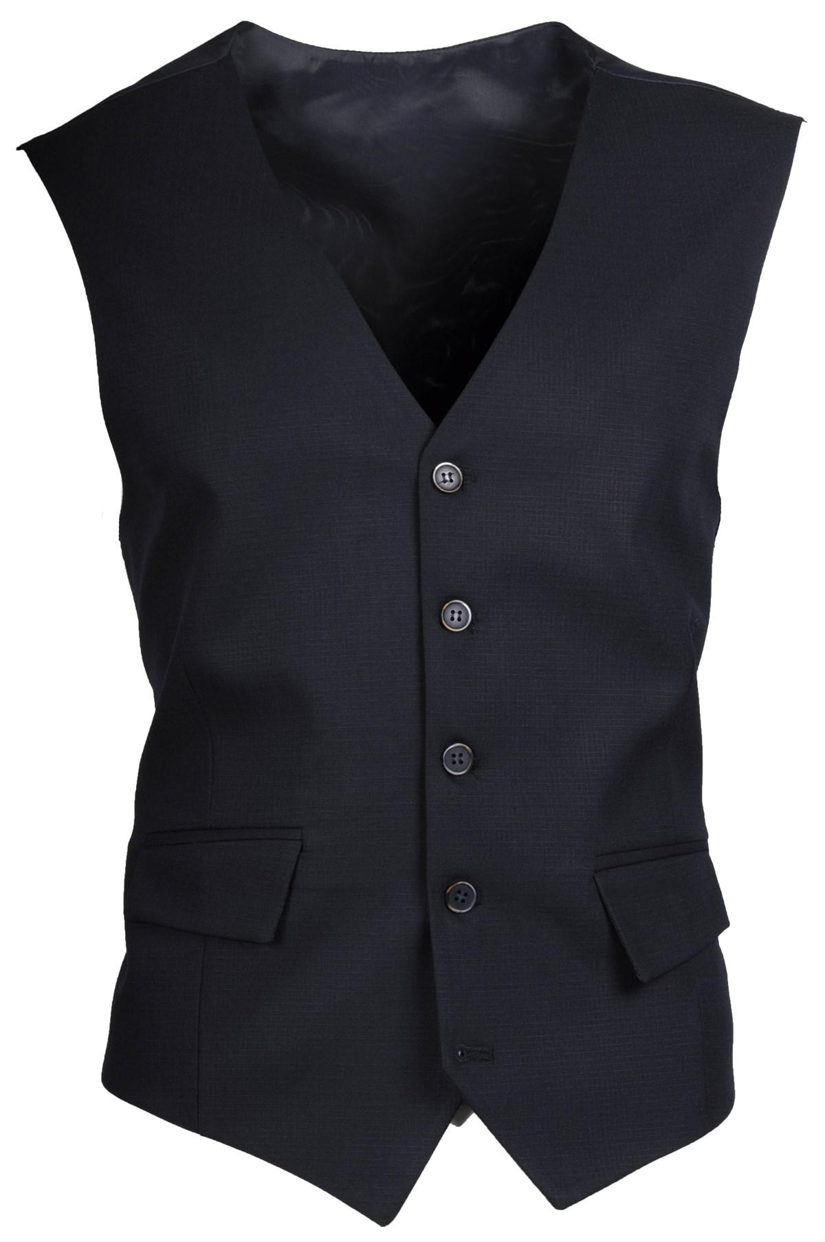 LACİVERT DÜZ RENK SLİM FİT YELEK