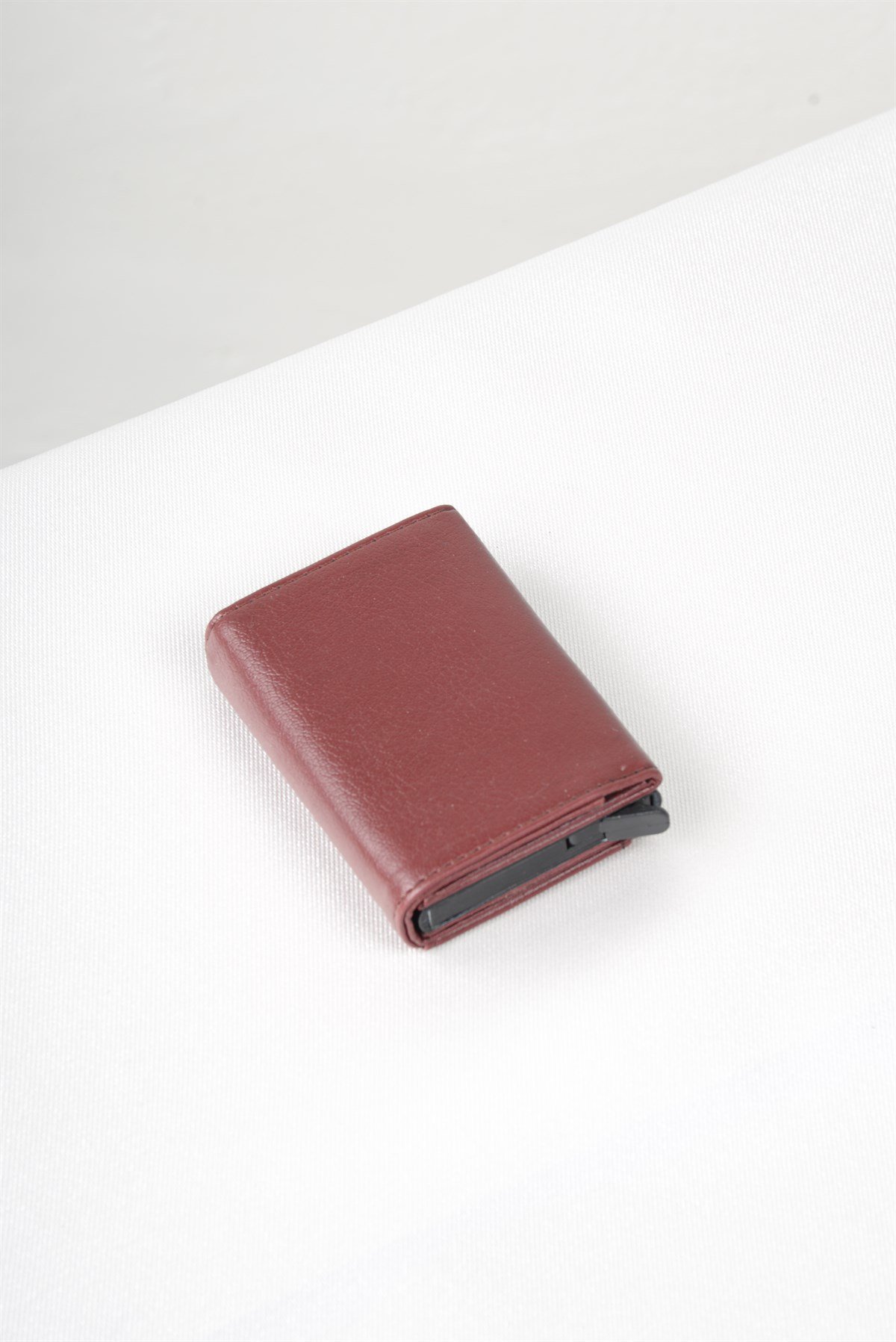 Maserto Kırmızı Cüzdan Düz Desenli