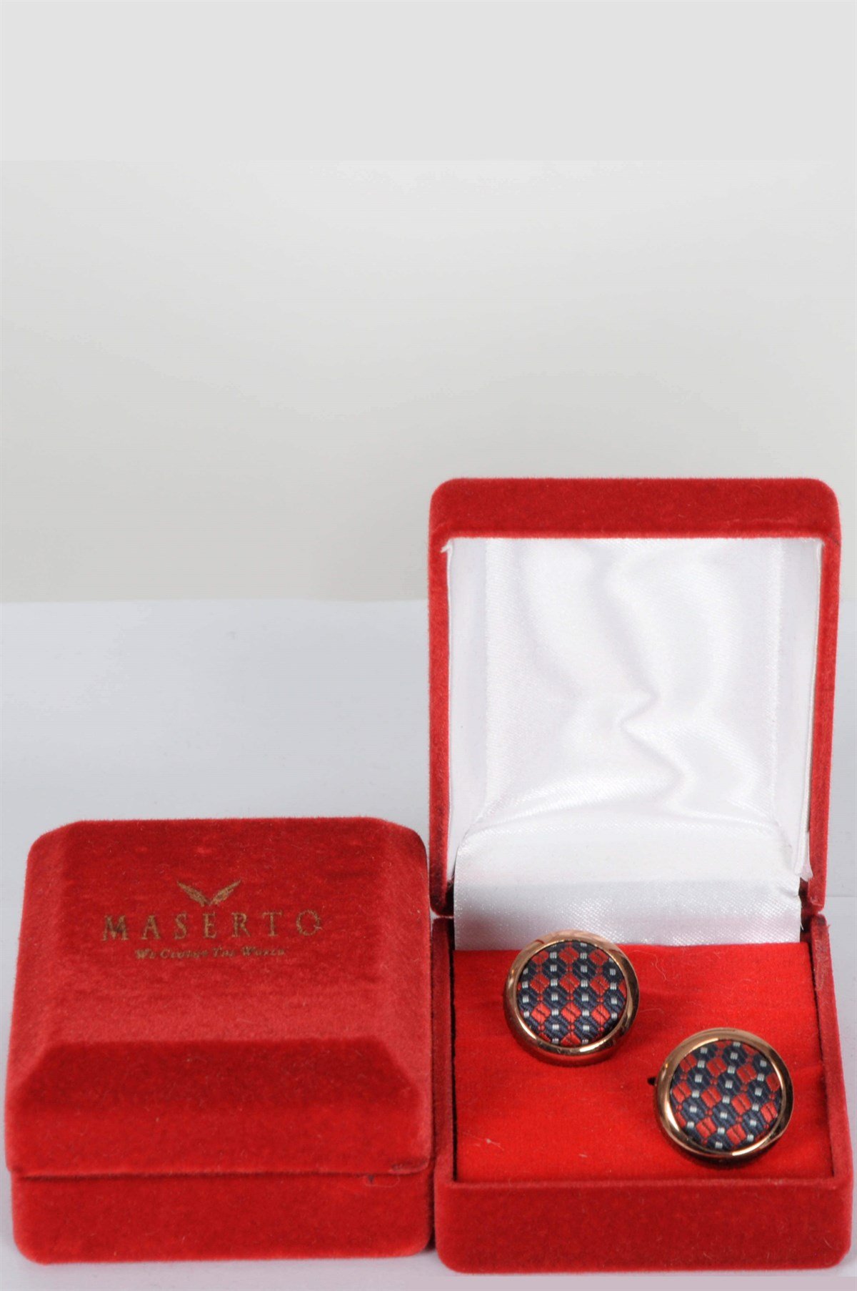 Maserto Klasik Desenli Kol Düğmesi