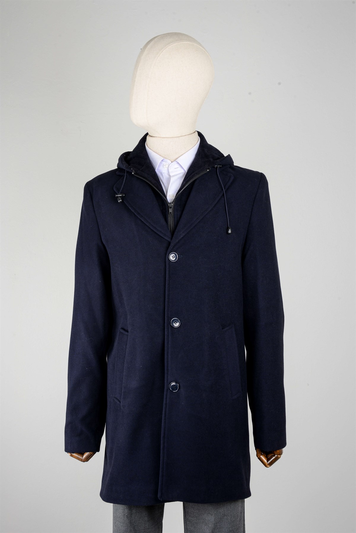 Maserto Lacivert Kaban Düz Desenli