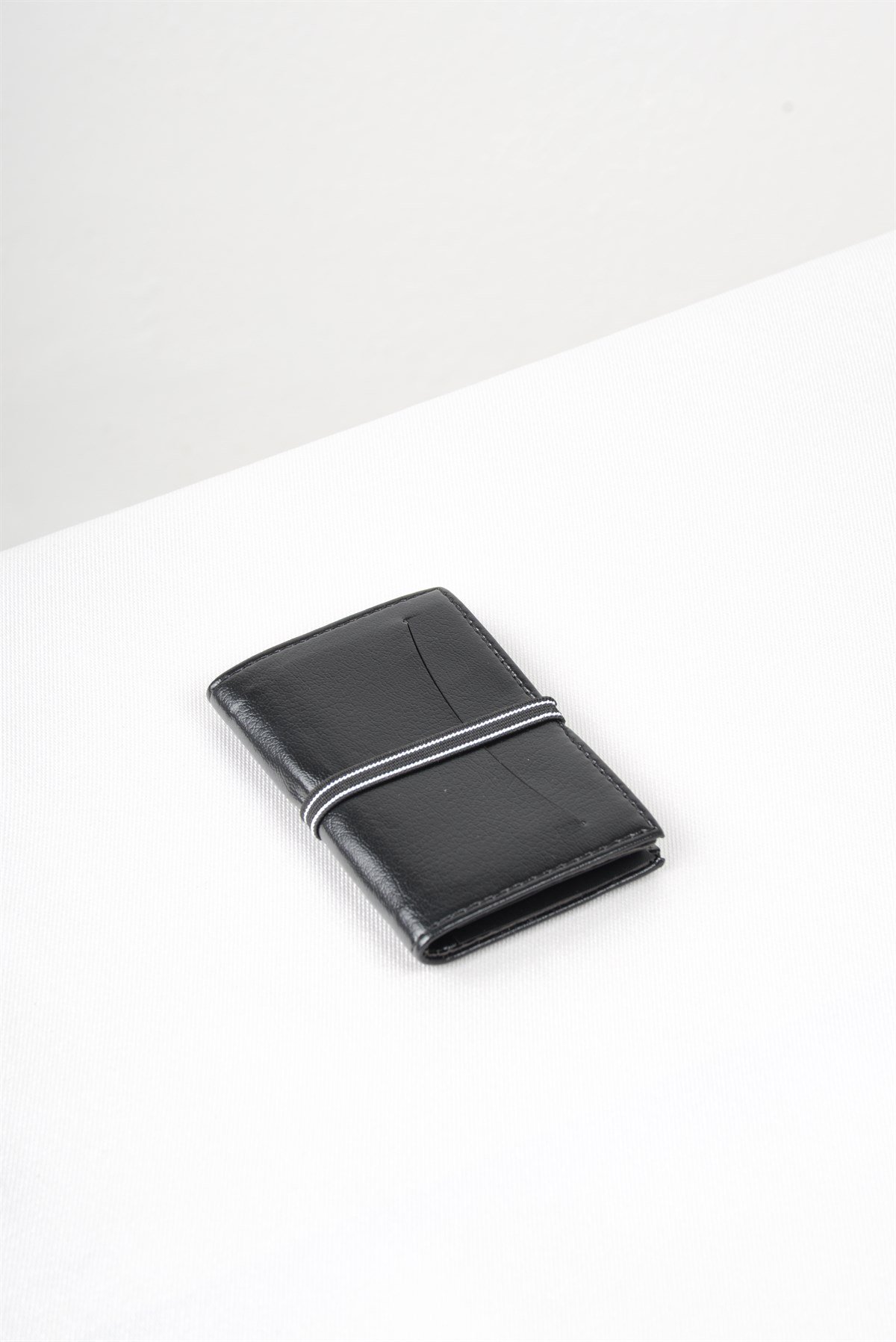 Maserto Siyah Cüzdan Düz Desenli