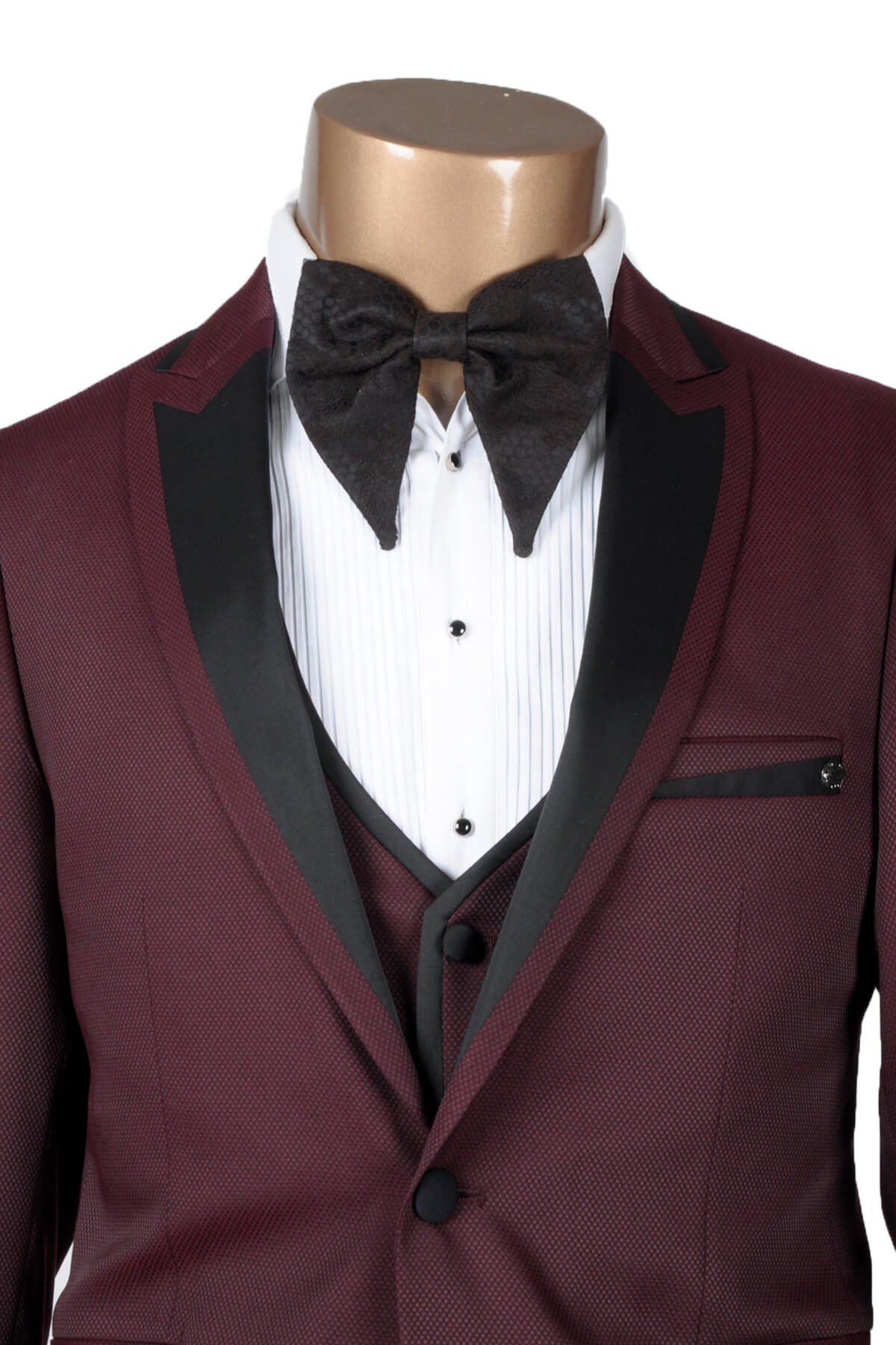 Maserto Siyah Desenli Papyon