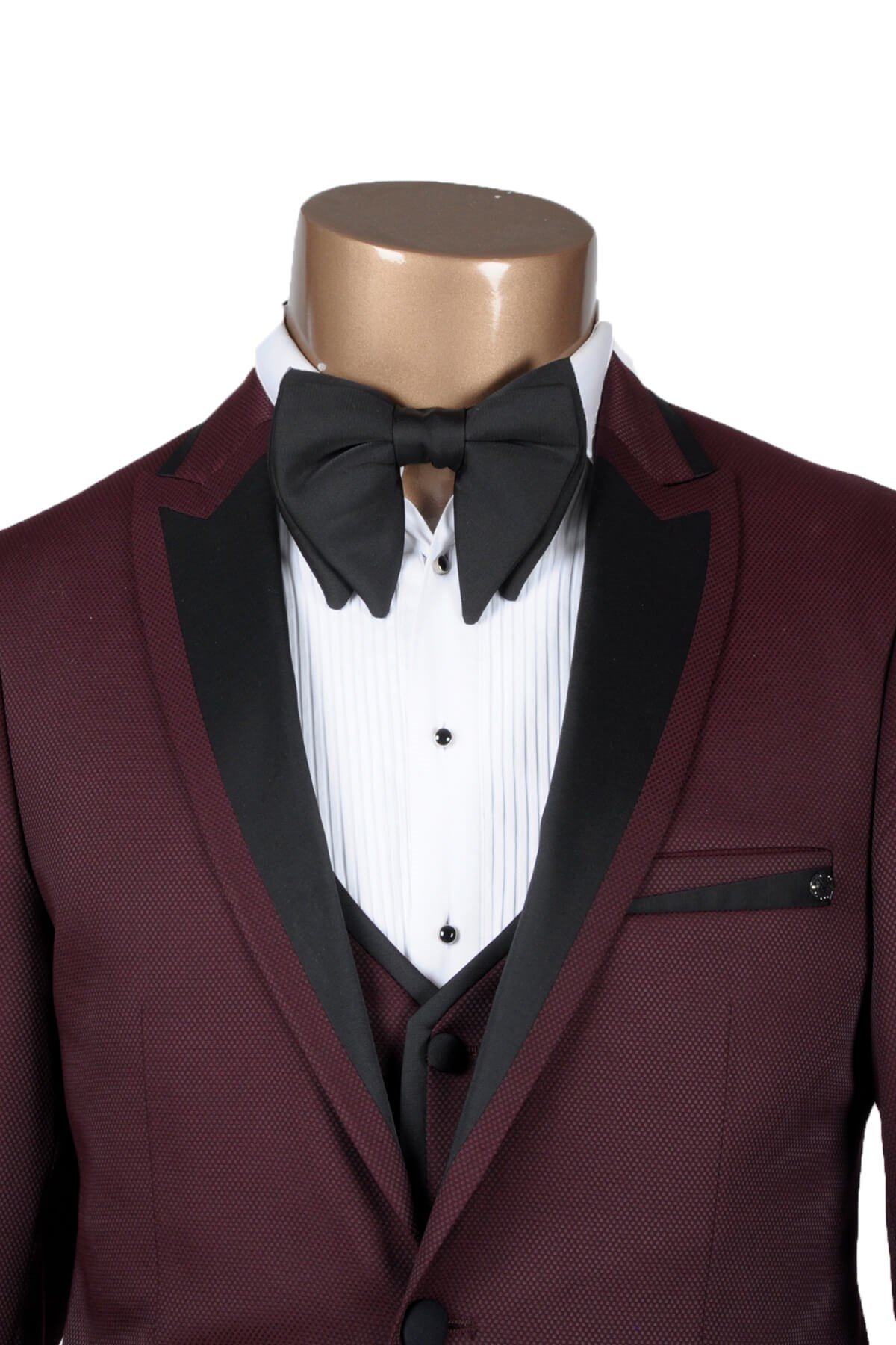 Maserto Siyah Düz Papyon