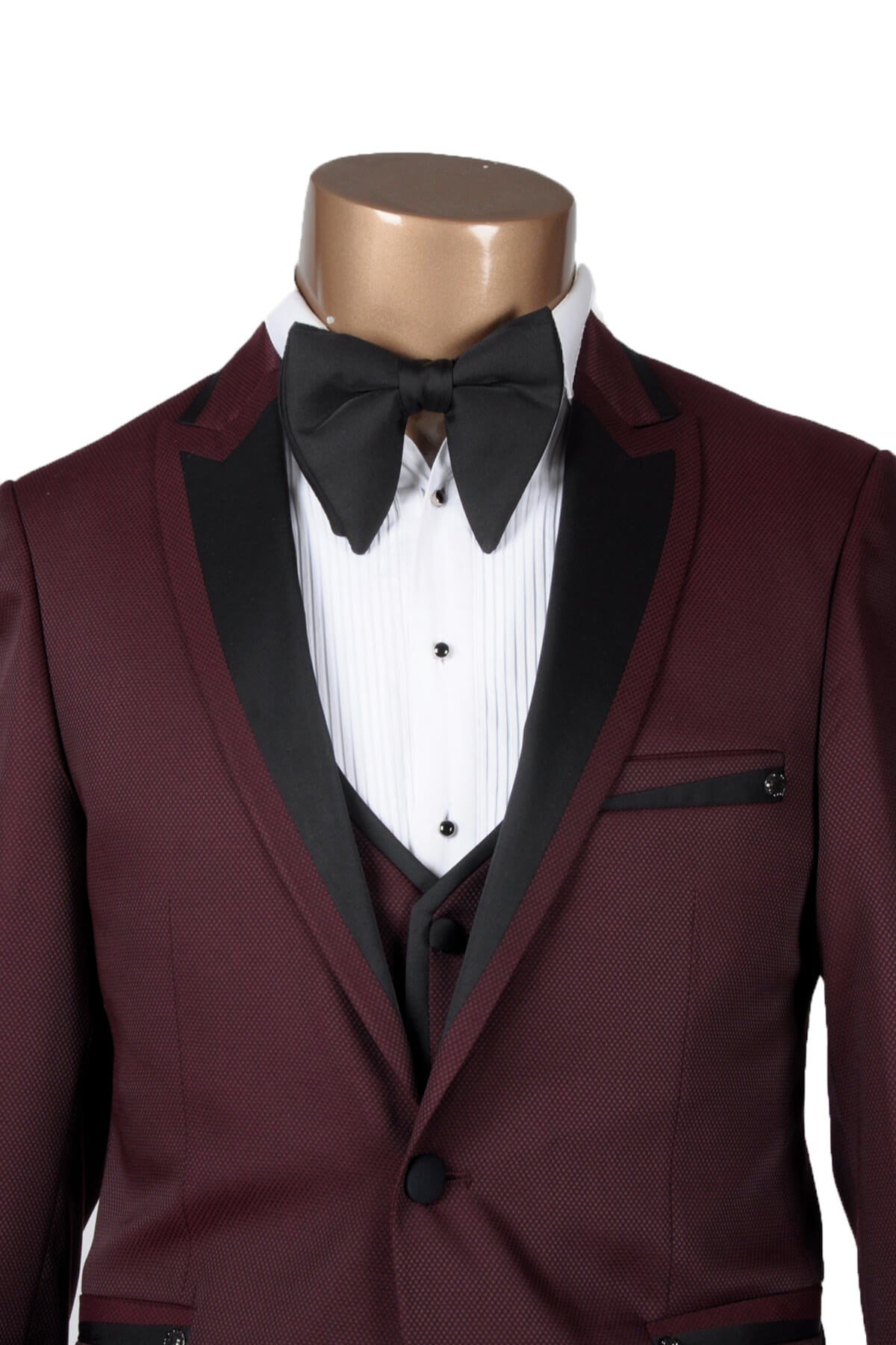 Maserto Siyah Düz Papyon