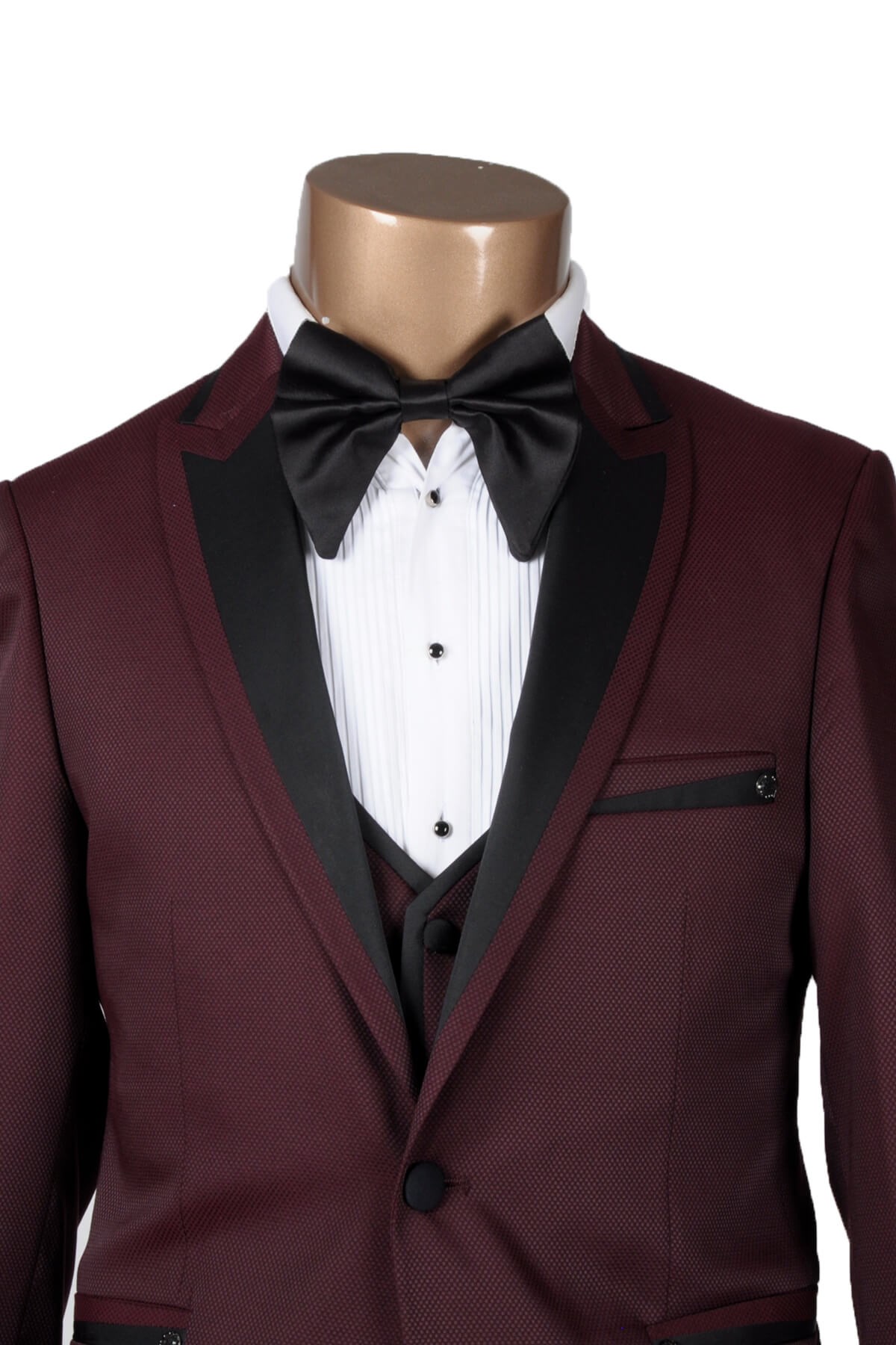 Maserto Siyah Düz Papyon