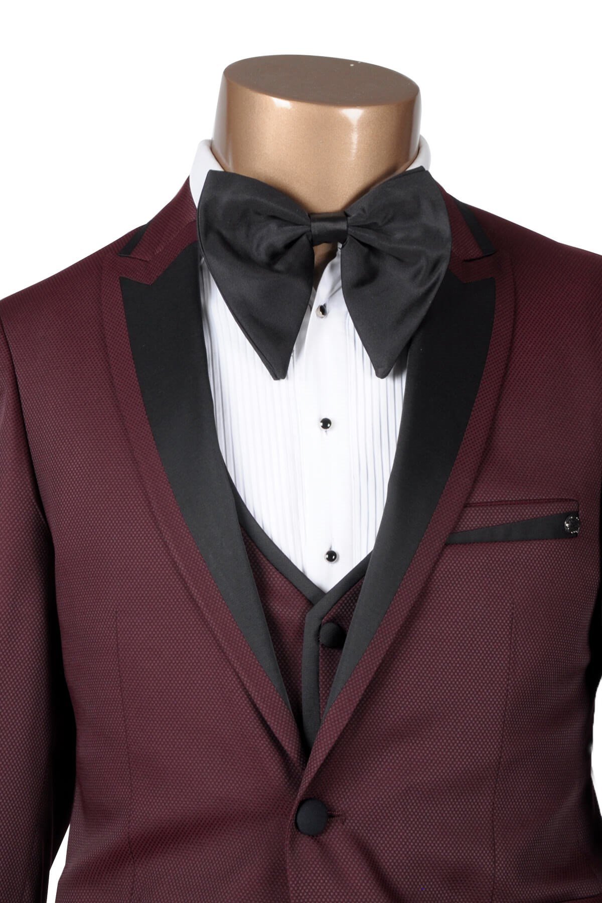 Maserto Siyah Düz Papyon