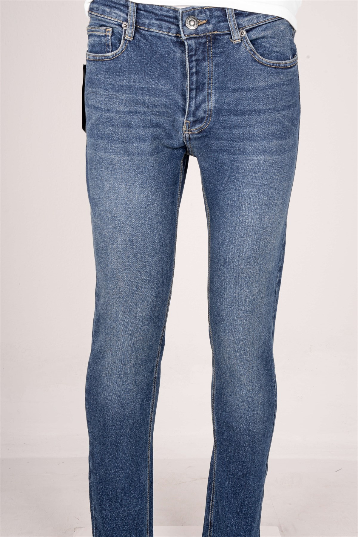 Maserto Skinny Fit Mavi Jean Pantolon
