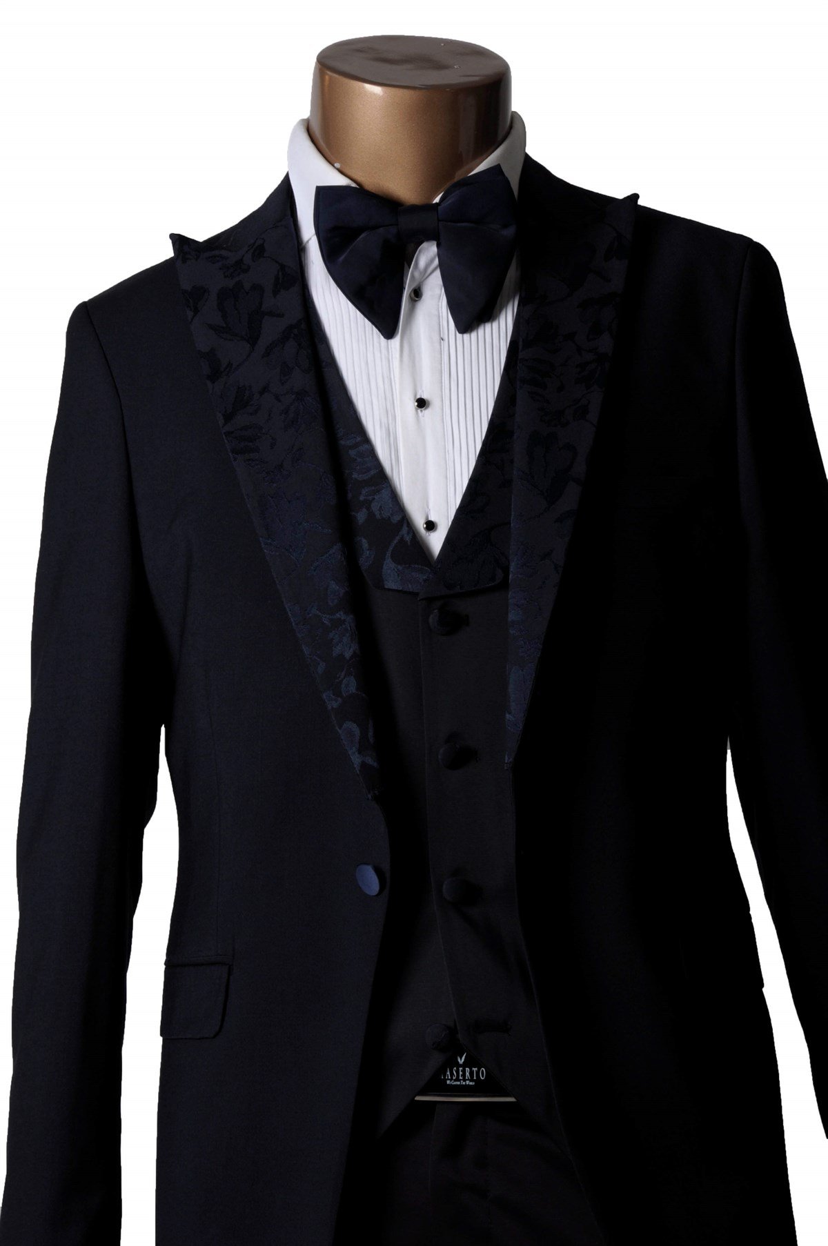 Maserto Slim Fit Özel Lacivert Damatlık