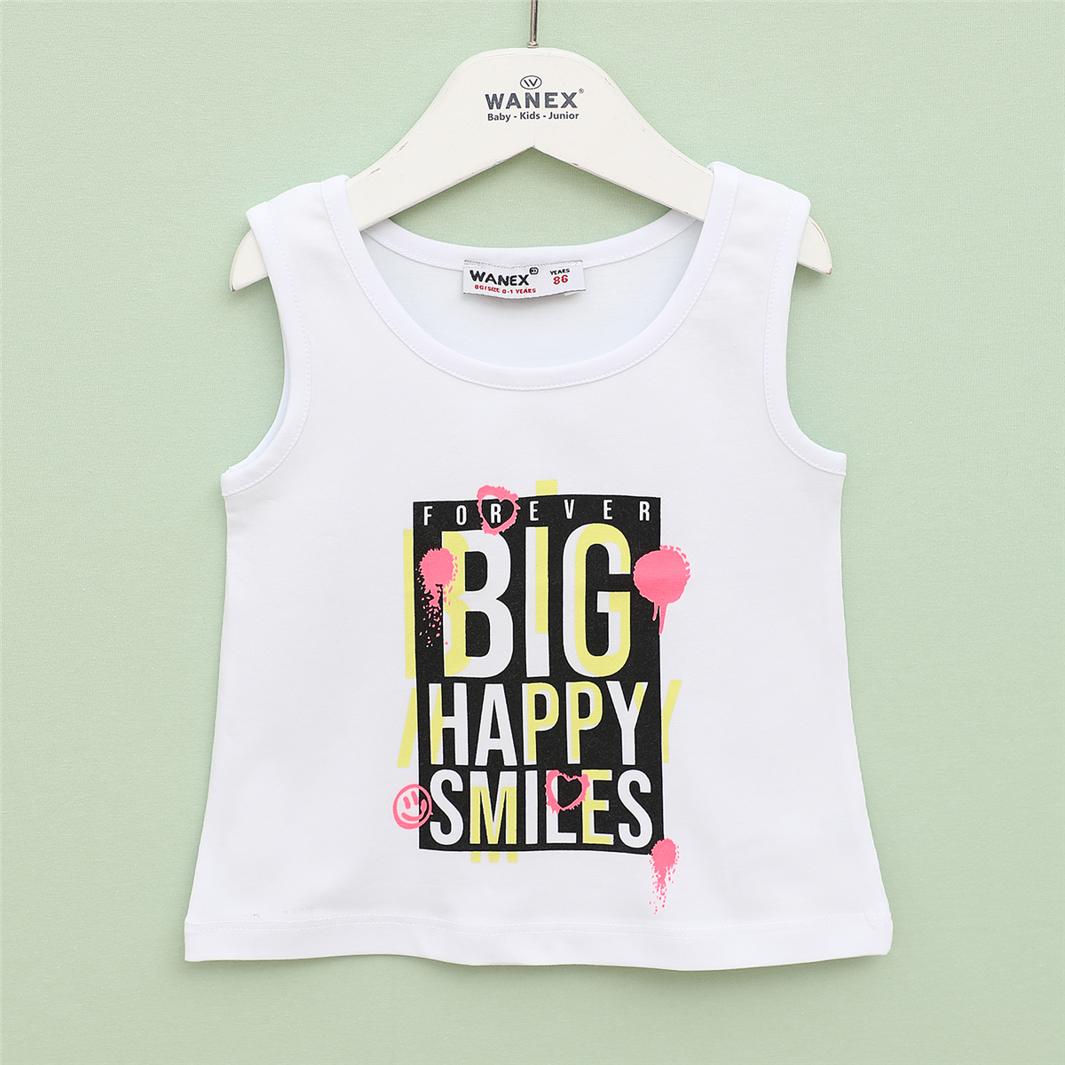 KIZ ÇOCUK Sıfır Kol Outlet Tişört  - (12 Aylık-4 Yaş) - 6 Adet  - 31086