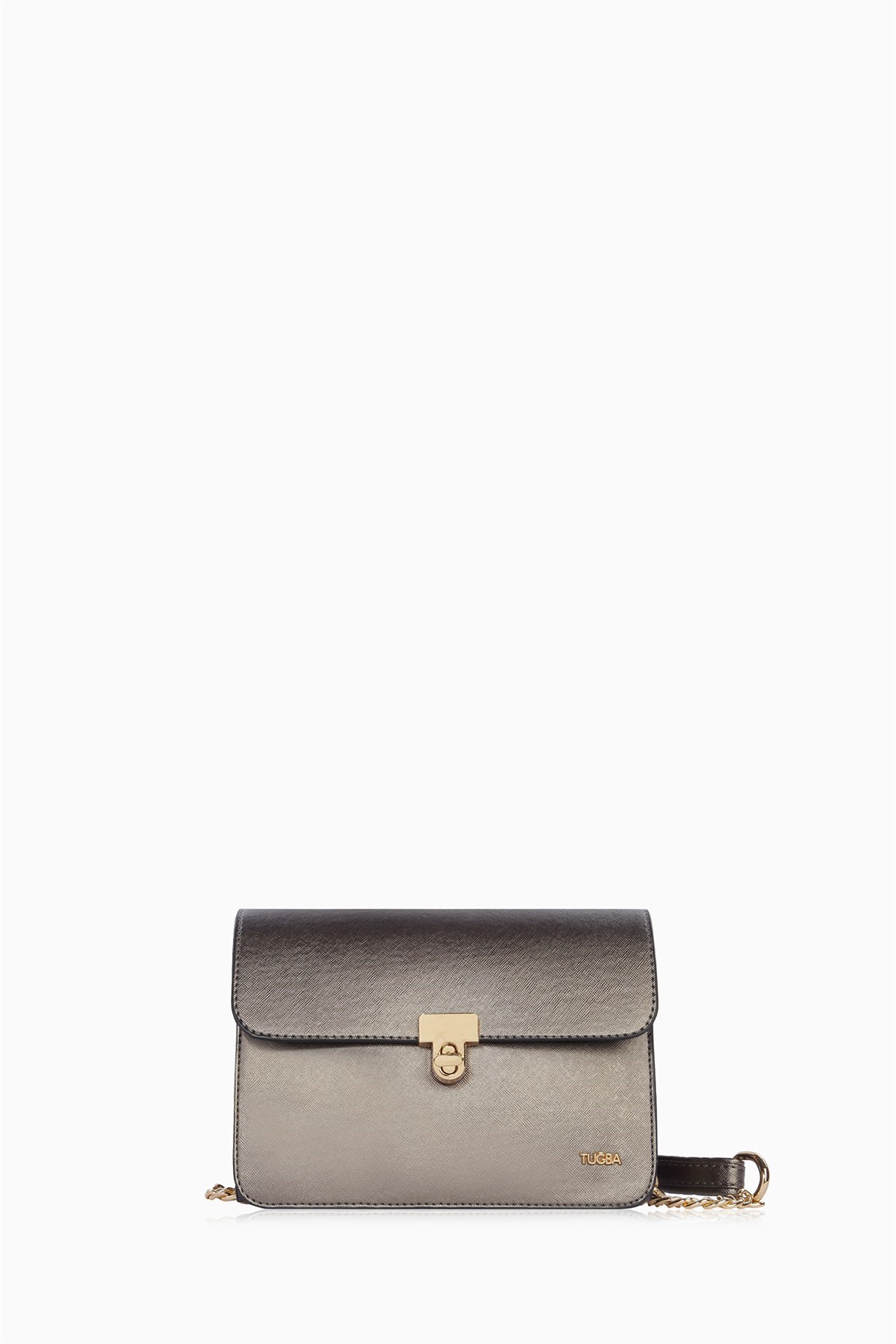 Chain Detail Cross Bag - Anthracite