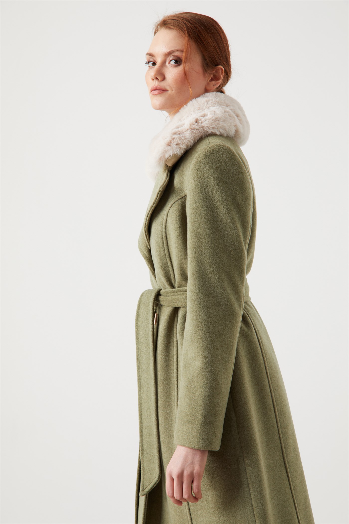 Sheepskin Coat - Green