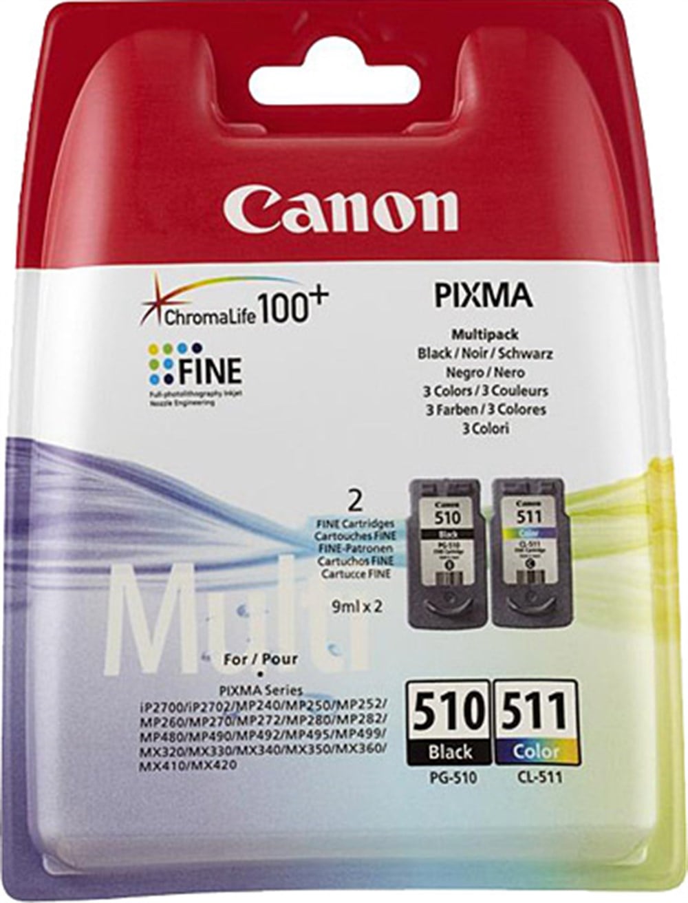 CANON PG-510 BK+CL-511 Kartuş (2'Lİ Paket)