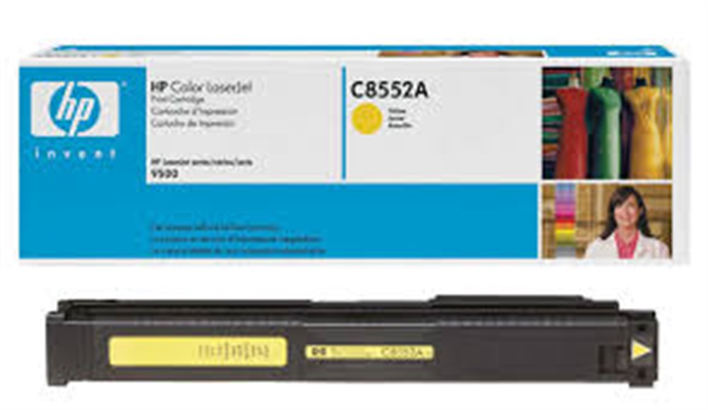 HP C8552A Orjinal Renkli Toner Kartuş -Sarı