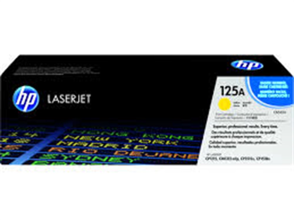 HP CB542A Orjinal Renkli Toner - Sarı