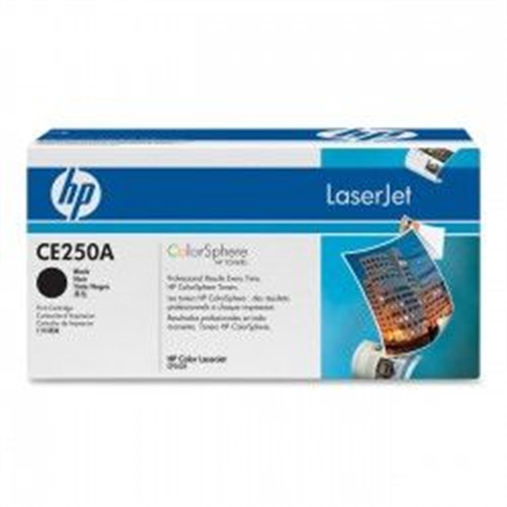 HP CE250A Renkli Orijinal Toner - Siyah