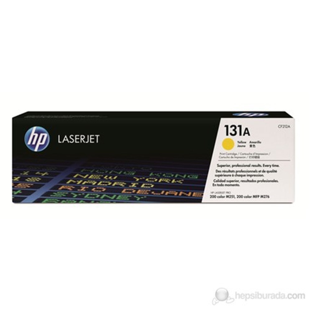Hp CF212A Orjinal Renkli Toner - HP 131A Sarı Toner
