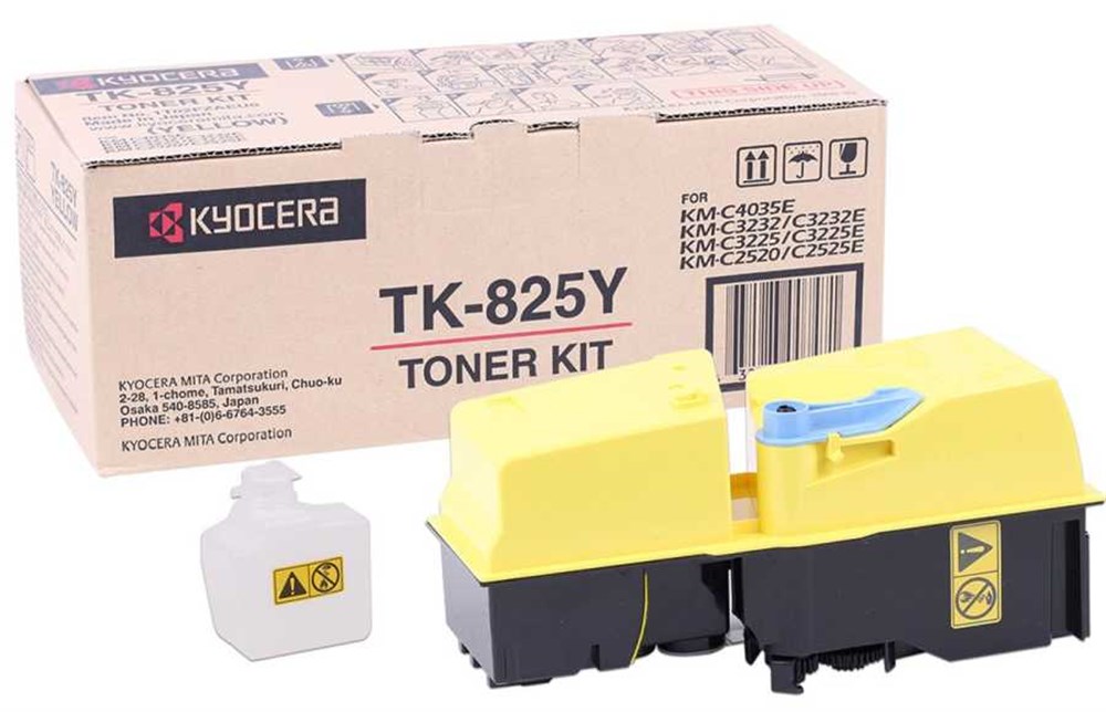 Kyocera TK-825 Y Orjinal Toner - Sarı