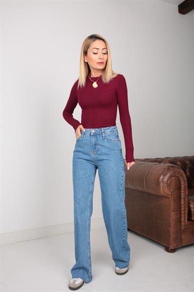 Açık Mavi BootCut Jean (2008-1)