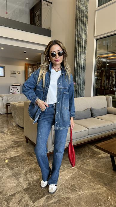 Açık Mavi Bootcut Jean(1939-1)