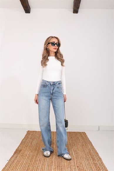 Açık Mavi Palazzo Jean(718-15)