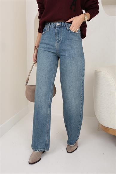 Açık Mavi Wide Leg Jean(1919-1)