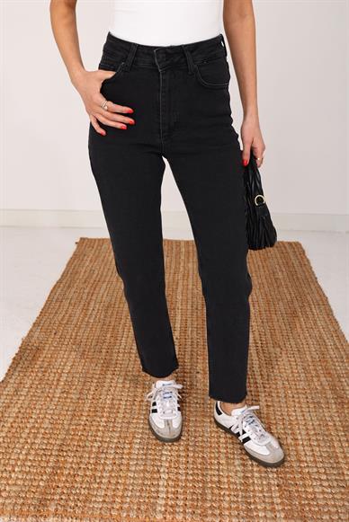 Antrasit Likralı Mom Fit Jean(764-23)