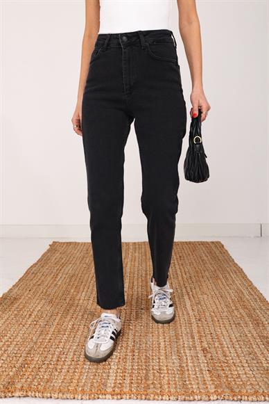 Antrasit Likralı Mom Fit Jean(764-23)