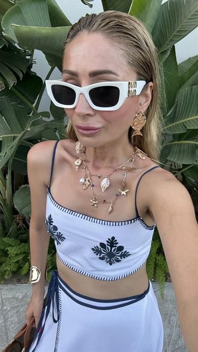 Balık Figürlü Gold Küpe