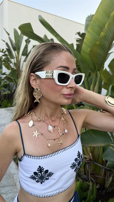 Balık Figürlü Gold Küpe