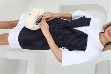 Basic Detay Kumaş Elbise