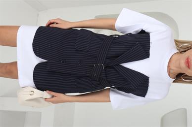 Basic Detay Kumaş Elbise