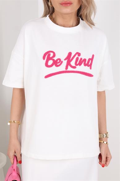 Be Kind Nakışlı Basic Tshirt