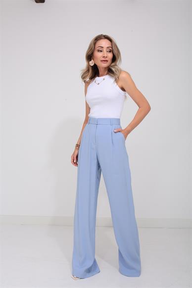 Bebe Mavi Cepli Tensel Pantolon