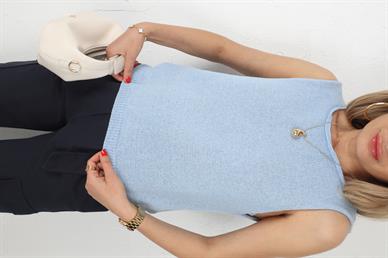 Bebe Mavi Kolsuz Triko