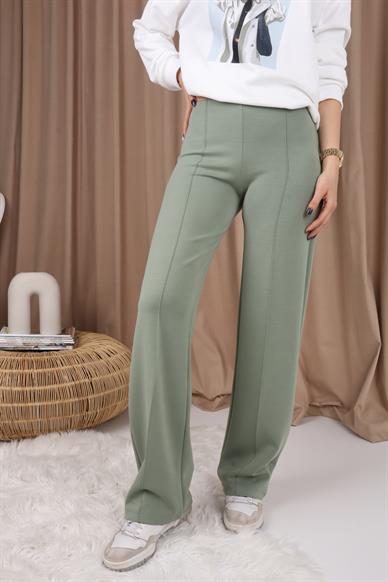 Beli Lastikli Bol Scuba Mint Pantolon