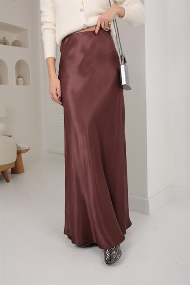 Beli Lastikli Maxi Saten Etek