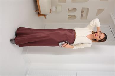Beli Lastikli Maxi Saten Etek